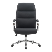 Καρέκλα γραφείου διευθυντή Normie pakoworld pu μαύρο 58x65x103-111εκ