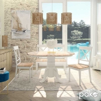 Tραπέζι Lars pakoworld επεκτεινόμενο ξύλο-MDF λευκό-φυσικό Φ100(+38)x100x75εκ Tραπέζι Lars pakoworld επεκτεινόμενο ξύλο-MDF λευκό-φυσικό Φ100(+38)x100x75εκ