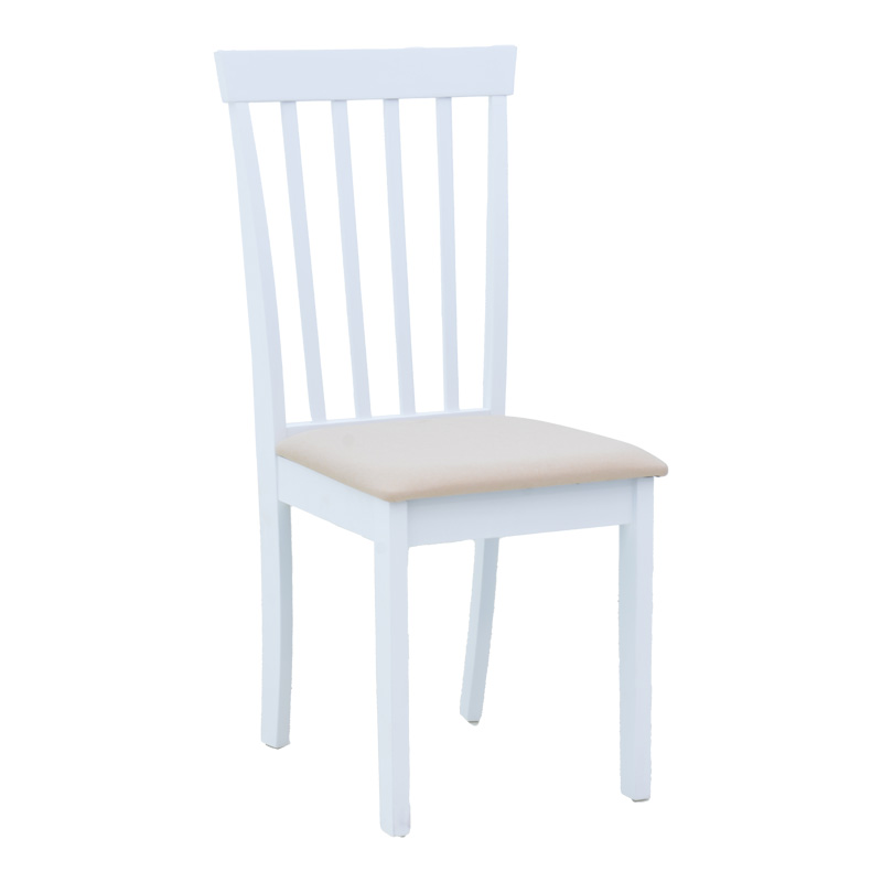 Καρέκλα Houston pakoworld σε λευκή απόχρωση 40x49x94εκ