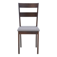 Καρέκλα Dallan  pakoworld σε καρυδί απόχρωση 40x47.5x89εκ
