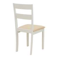 Καρέκλα Dallan pakoworld rubberwood λευκό 40x47.5x89εκ