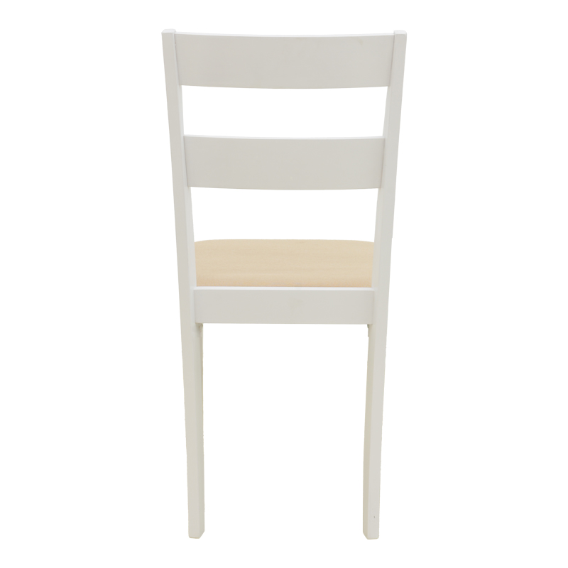 Καρέκλα Dallan pakoworld rubberwood λευκό 40x47.5x89εκ