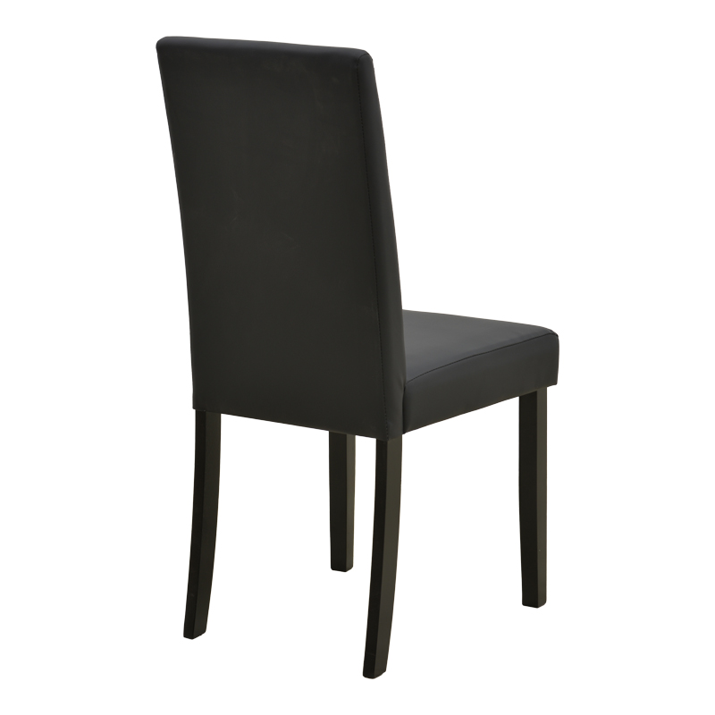 Καρέκλα Zeben pakoworld μαύρο PU με πόδι μαύρο rubberwood 43,5x55,5x93,5εκ Καρέκλα Zeben pakoworld μαύρο PU με πόδι μαύρο rubberwood 43,5x55,5x93,5εκ