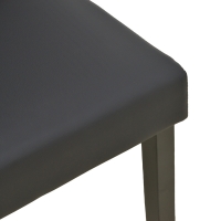 Καρέκλα Zeben pakoworld μαύρο PU με πόδι μαύρο rubberwood 43,5x55,5x93,5εκ Καρέκλα Zeben pakoworld μαύρο PU με πόδι μαύρο rubberwood 43,5x55,5x93,5εκ