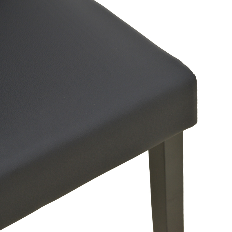 Καρέκλα Zeben pakoworld μαύρο PU με πόδι μαύρο rubberwood 43,5x55,5x93,5εκ Καρέκλα Zeben pakoworld μαύρο PU με πόδι μαύρο rubberwood 43,5x55,5x93,5εκ