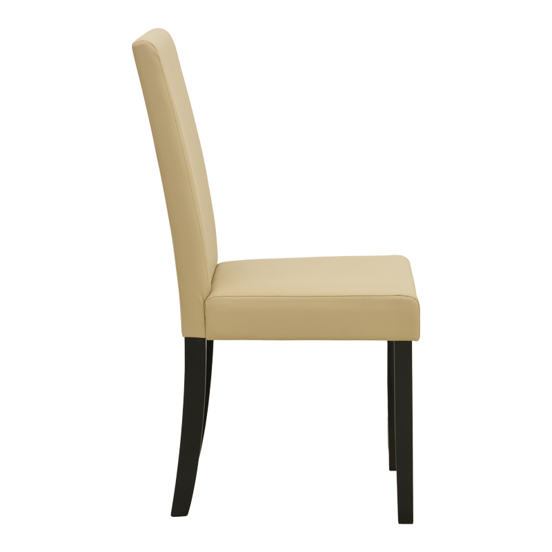 Καρέκλα Zeben pakoworld εκρού PU με πόδι μαύρο rubberwood 43,5x55,5x93,5εκ Καρέκλα Zeben pakoworld εκρού PU με πόδι μαύρο rubberwood 43,5x55,5x93,5εκ