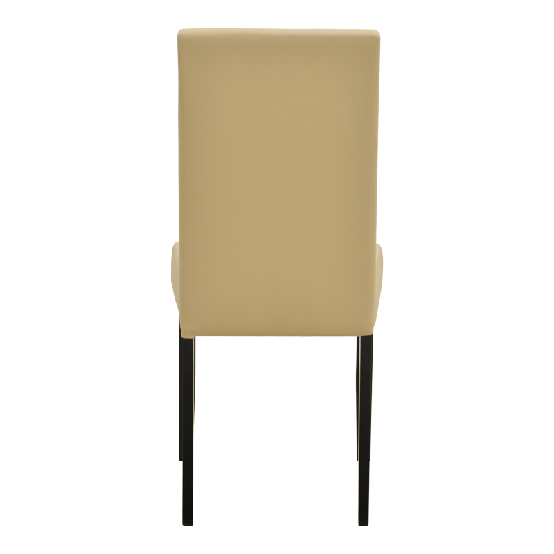 Καρέκλα Zeben pakoworld εκρού PU με πόδι μαύρο rubberwood 43,5x55,5x93,5εκ Καρέκλα Zeben pakoworld εκρού PU με πόδι μαύρο rubberwood 43,5x55,5x93,5εκ