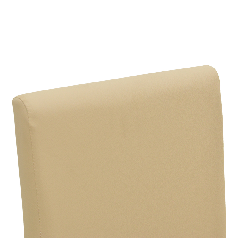 Καρέκλα Zeben pakoworld εκρού PU με πόδι μαύρο rubberwood 43,5x55,5x93,5εκ Καρέκλα Zeben pakoworld εκρού PU με πόδι μαύρο rubberwood 43,5x55,5x93,5εκ