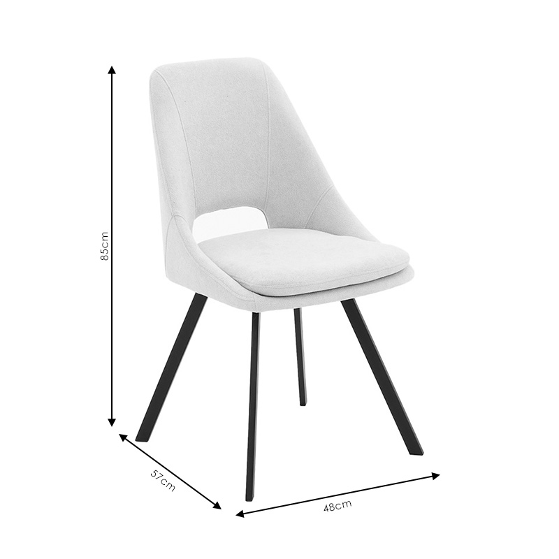 Καρέκλα Initiate pakoworld ύφασμα καφέ-πόδι μαύρο Καρέκλα Initiate pakoworld ύφασμα καφέ-πόδι μαύρο