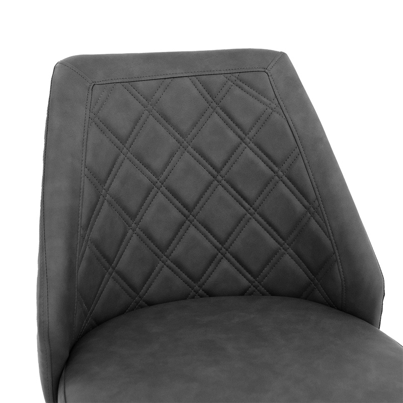 Σκαμπό μπαρ Inflame pakoworld PU ανθρακί-μέταλλο μαύρο Σκαμπό μπαρ Inflame pakoworld PU ανθρακί-μέταλλο μαύρο