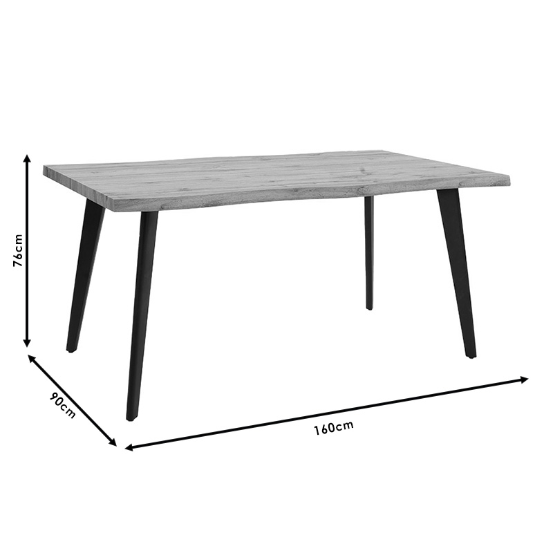 Τραπέζι Velto pakoworld MDF sonoma 160x90x76εκ Τραπέζι Velto pakoworld MDF sonoma 160x90x76εκ