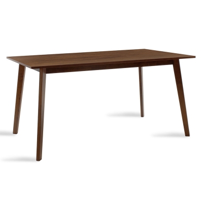 Τραπέζι Benson pakoworld MDF σε καρυδί απόχρωση 150x90x75εκ