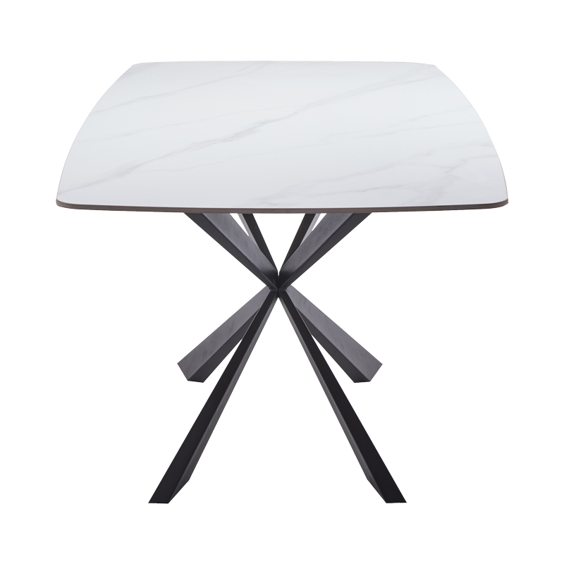Τραπέζι Viano pakoworld sintered stone ανοιχτό γκρι-μαύρο 180x85x76εκ Τραπέζι Viano pakoworld sintered stone ανοιχτό γκρι-μαύρο 180x85x76εκ