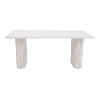 Τραπέζι Loozir pakoworld mdf σε απόχρωση λευκό μαρμάρου 180x90x75εκ Τραπέζι Loozir pakoworld mdf σε απόχρωση λευκό μαρμάρου 180x90x75εκ
