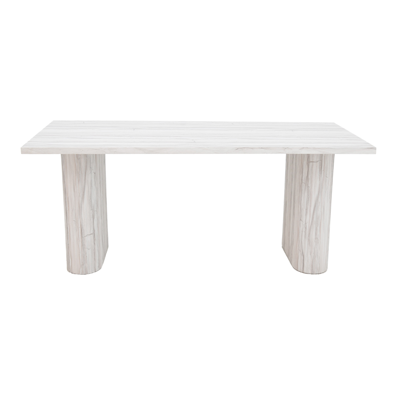 Τραπέζι Loozir pakoworld mdf σε απόχρωση λευκό μαρμάρου 180x90x75εκ Τραπέζι Loozir pakoworld mdf σε απόχρωση λευκό μαρμάρου 180x90x75εκ