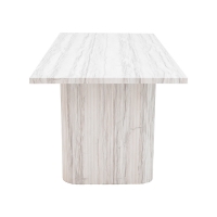 Τραπέζι Loozir pakoworld mdf σε απόχρωση λευκό μαρμάρου 180x90x75εκ Τραπέζι Loozir pakoworld mdf σε απόχρωση λευκό μαρμάρου 180x90x75εκ