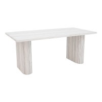 Τραπέζι Loozir pakoworld mdf σε απόχρωση λευκό μαρμάρου 180x90x75εκ Τραπέζι Loozir pakoworld mdf σε απόχρωση λευκό μαρμάρου 180x90x75εκ