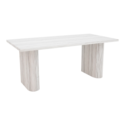 Τραπέζι Loozir pakoworld mdf σε απόχρωση λευκό μαρμάρου 180x90x75εκ Τραπέζι Loozir pakoworld mdf σε απόχρωση λευκό μαρμάρου 180x90x75εκ