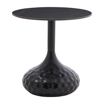 Βοηθητικό τραπέζι Fabron Inart μαύρο sintered stone Φ50x52εκ Βοηθητικό τραπέζι Fabron Inart μαύρο sintered stone Φ50x52εκ