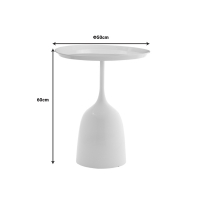 Βοηθητικό τραπέζι Agrile Inart μαύρο μέταλλο Φ50x60εκ Βοηθητικό τραπέζι Agrile Inart μαύρο μέταλλο Φ50x60εκ