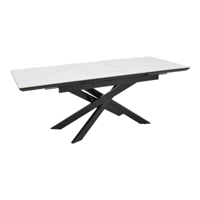 Τραπέζι Rogemi pakoworld sintered stone -γκρι mdf-μαύρο μέταλλο 160-200x90x75εκ Τραπέζι Rogemi pakoworld sintered stone -γκρι mdf-μαύρο μέταλλο 160-200x90x75εκ