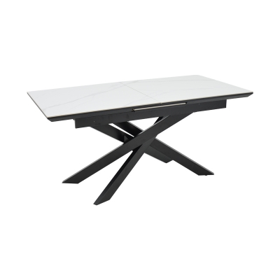 Τραπέζι Rogemi pakoworld sintered stone -γκρι mdf-μαύρο μέταλλο 160-200x90x75εκ Τραπέζι Rogemi pakoworld sintered stone -γκρι mdf-μαύρο μέταλλο 160-200x90x75εκ