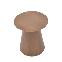 Βοηθητικό τραπέζι Kayano pakoworld καρυδί mdf Φ45x50εκ Βοηθητικό τραπέζι Kayano pakoworld καρυδί mdf Φ45x50εκ