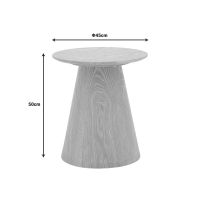 Βοηθητικό τραπέζι Kayano pakoworld καρυδί mdf Φ45x50εκ Βοηθητικό τραπέζι Kayano pakoworld καρυδί mdf Φ45x50εκ