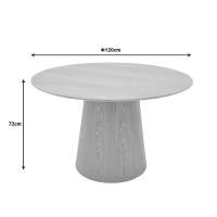 Τραπέζι Kayano pakoworld mdf σε φυσική απόχρωση Φ120x72εκ Τραπέζι Kayano pakoworld mdf σε φυσική απόχρωση Φ120x72εκ