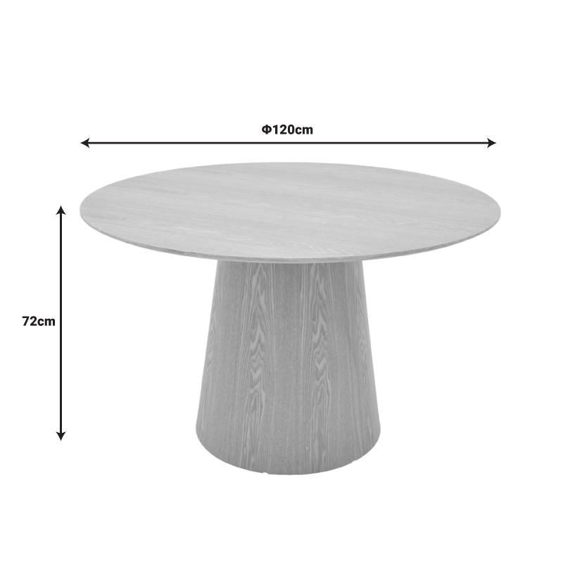 Τραπέζι Kayano pakoworld mdf σε φυσική απόχρωση Φ120x72εκ Τραπέζι Kayano pakoworld mdf σε φυσική απόχρωση Φ120x72εκ