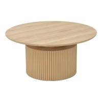 Τραπέζι σαλονιού Opols pakoworld mdf σε φυσική απόχρωση Φ90x42εκ Τραπέζι σαλονιού Opols pakoworld mdf σε φυσική απόχρωση Φ90x42εκ