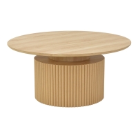 Τραπέζι σαλονιού Opols pakoworld mdf σε φυσική απόχρωση Φ90x42εκ Τραπέζι σαλονιού Opols pakoworld mdf σε φυσική απόχρωση Φ90x42εκ