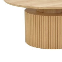Τραπέζι σαλονιού Opols pakoworld mdf σε φυσική απόχρωση Φ90x42εκ Τραπέζι σαλονιού Opols pakoworld mdf σε φυσική απόχρωση Φ90x42εκ