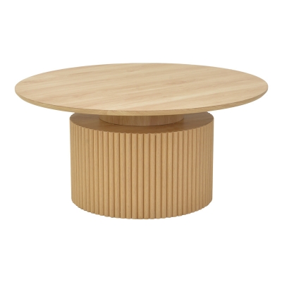 Τραπέζι σαλονιού Opols pakoworld mdf σε  φυσική απόχρωση Φ90x42εκ Τραπέζι σαλονιού Opols pakoworld mdf σε  φυσική απόχρωση Φ90x42εκ