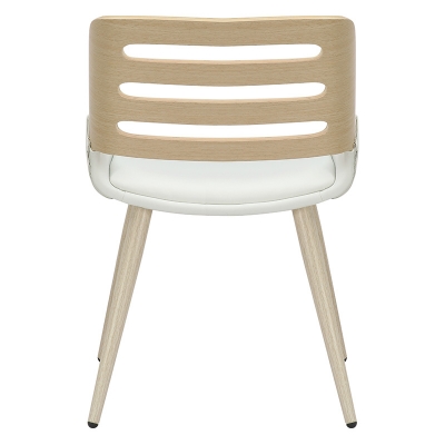 Καρέκλα Brody pakoworld pu λευκό- πόδι φυσικό