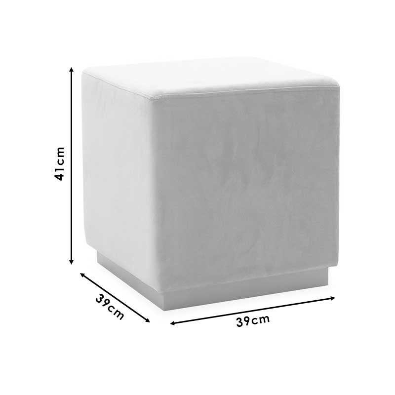 Σκαμπό σαλονιού Pyra pakoworld βελούδο χρυσό 39x39x41εκ Σκαμπό σαλονιού Pyra pakoworld βελούδο χρυσό 39x39x41εκ