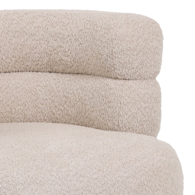 Πολυθρόνα Foleja pakoworld μπουκλέ ύφασμα σε μπεζ απόχρωση με μαύρα μεταλλικά πόδια 76x75x72εκ Πολυθρόνα Foleja pakoworld μπουκλέ ύφασμα σε μπεζ απόχρωση με μαύρα μεταλλικά πόδια 76x75x72εκ