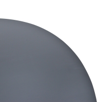 Τραπέζι Canicule pakoworld μασίφ ξύλο ακακίας σε μαύρη απόχρωση Φ150x75εκ