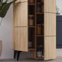 Ντουλάπι-στήλη Romane pakoworld φυσικό 62.2x37.4x155.4εκ Ντουλάπι-στήλη Romane pakoworld φυσικό 62.2x37.4x155.4εκ