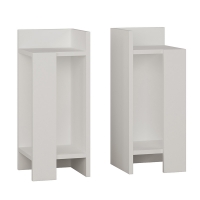 Κομοδίνο Immerse pakoworld σετ 2 τμχ. λευκό 27x25x60εκ Κομοδίνο Immerse pakoworld σετ 2 τμχ. λευκό 27x25x60εκ