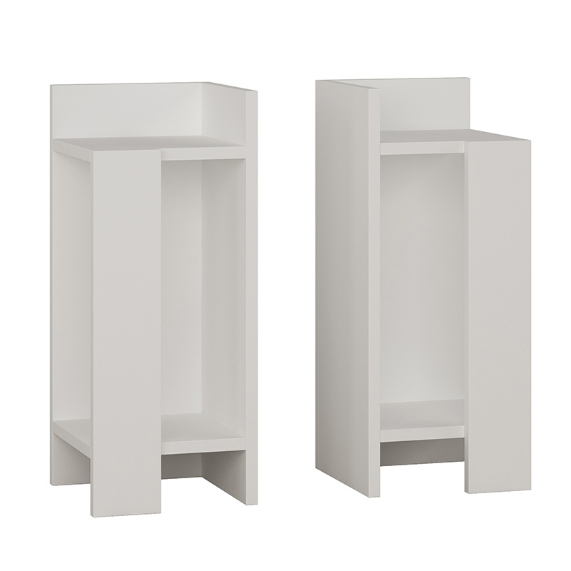 Κομοδίνο Immerse pakoworld σετ 2 τμχ. λευκό 27x25x60εκ Κομοδίνο Immerse pakoworld σετ 2 τμχ. λευκό 27x25x60εκ