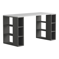 Γραφείο Colmar pakoworld σε λευκή-ανθρακί απόχρωση 140x60x75εκ Γραφείο Colmar pakoworld σε λευκή-ανθρακί απόχρωση 140x60x75εκ