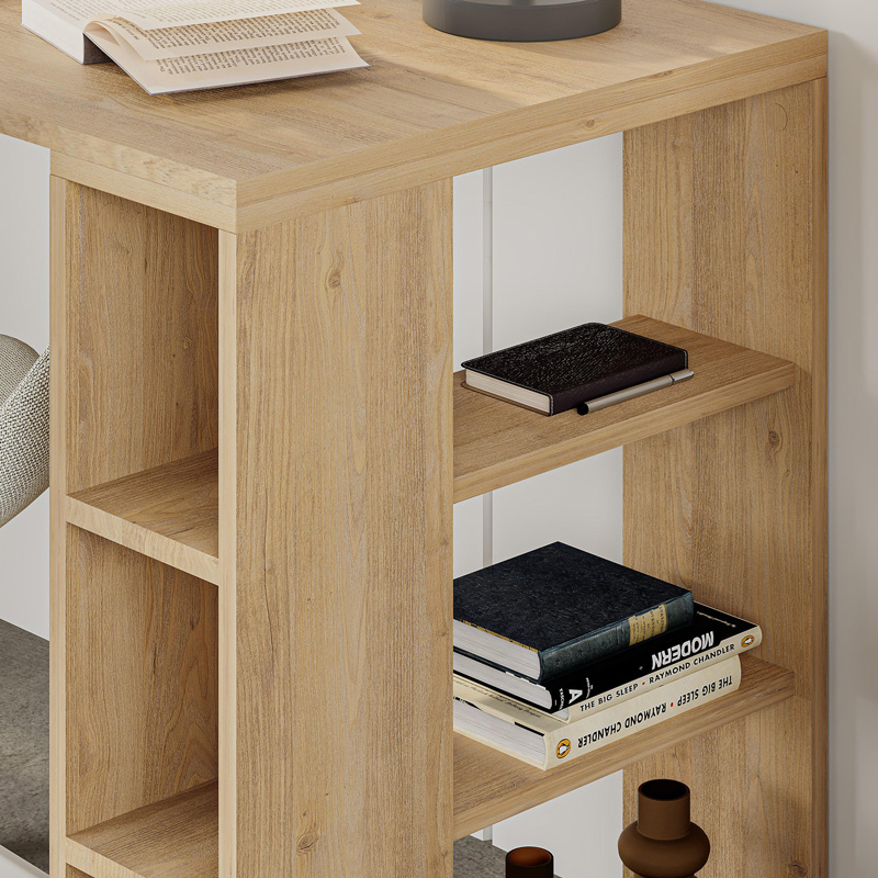 Γραφείο Colmar pakoworld σε oak απόχρωση 140x60x75εκ Γραφείο Colmar pakoworld σε oak απόχρωση 140x60x75εκ