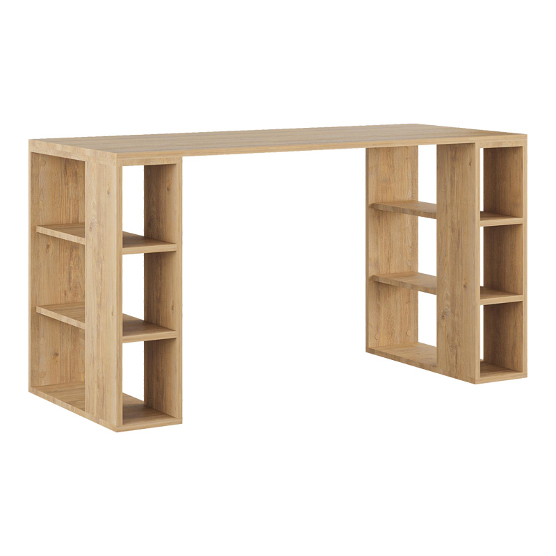 Γραφείο Colmar pakoworld σε oak απόχρωση 140x60x75εκ Γραφείο Colmar pakoworld σε oak απόχρωση 140x60x75εκ