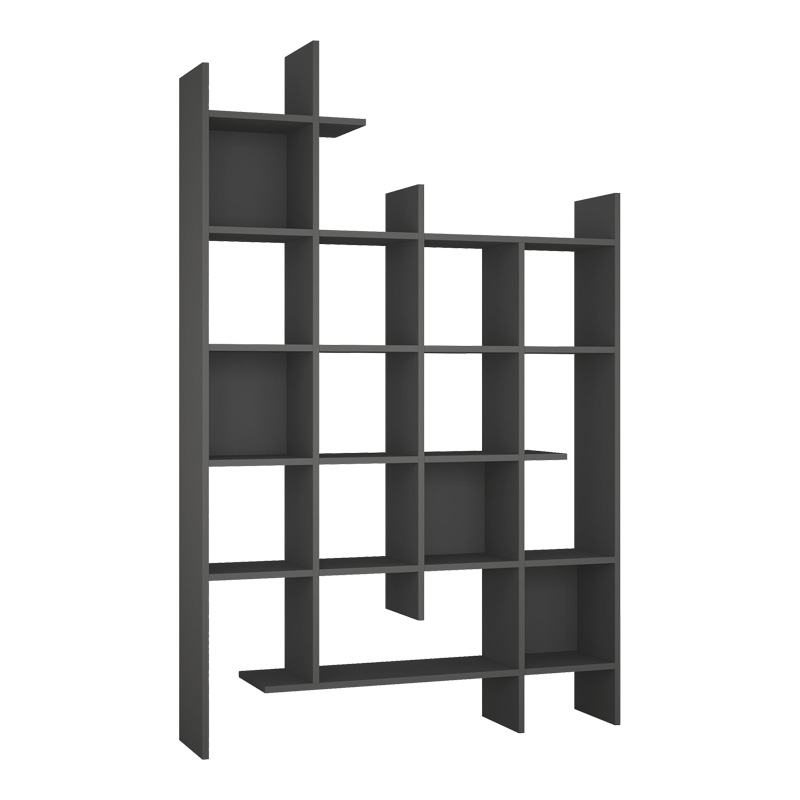 Βιβλιοθήκη Manco pakoworld σε ανθρακί απόχρωση 122x25.5x188εκ Βιβλιοθήκη Manco pakoworld σε ανθρακί απόχρωση 122x25.5x188εκ