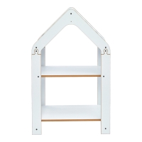 Ραφιέρα τ. Montessori Zoilen pakoworld λευκό-μπλε mdf 50x30x80εκ