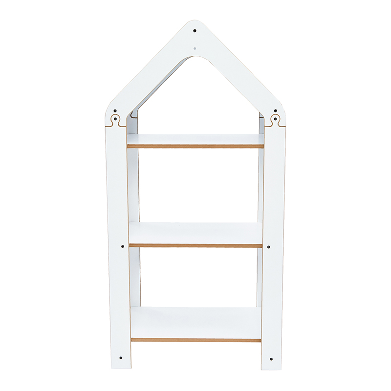 Ραφιέρα τ. Montessori Zoilen I pakoworld λευκό-μπλε mdf 50x30x100εκ