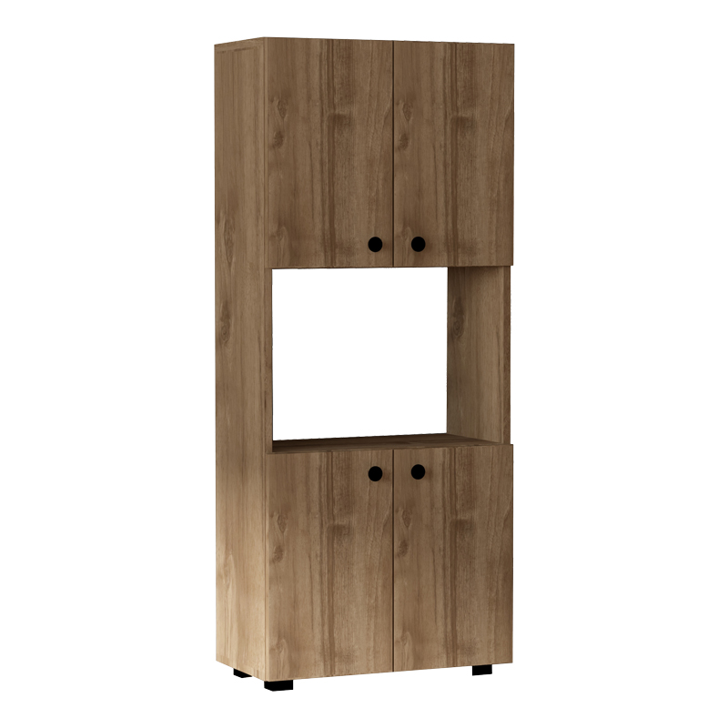 Στήλη Guzel pakoworld σε καρυδί απόχρωση 60x31.4x140εκ