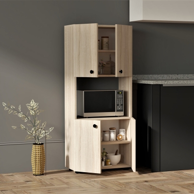 Στήλη Guzel pakoworld σε sonoma απόχρωση 60x31.4x140εκ