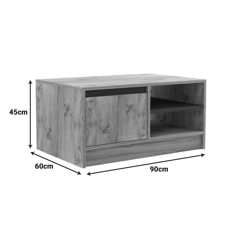 Τραπέζι σαλονιού Narli pakoworld σε sonoma απόχρωση 90x60x45εκ Τραπέζι σαλονιού Narli pakoworld σε sonoma απόχρωση 90x60x45εκ